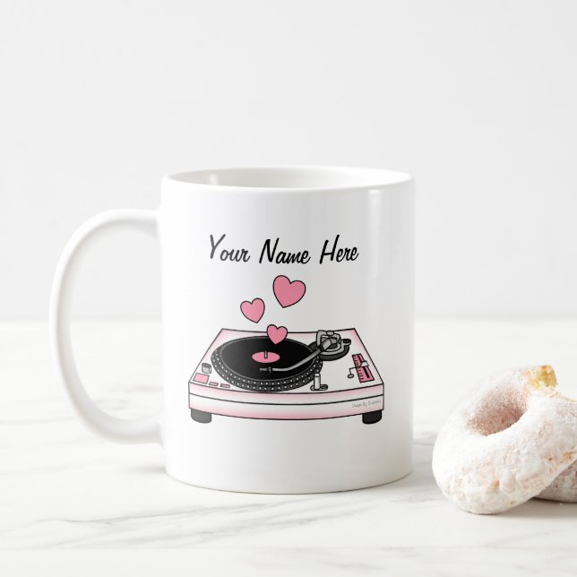 DJ Custom Wedding Tasse Music Lover Musiker (Mit Donut)