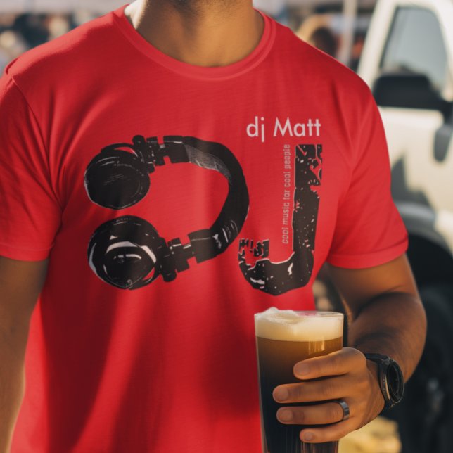 DJ d.j. Music HeadPhone T-Shirt (Von Creator hochgeladen)