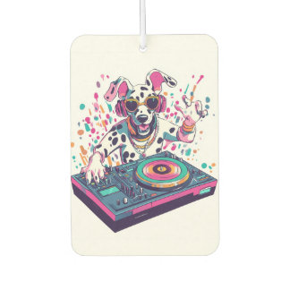 DJ Dalmatian � EDM Rave Party Hund Autolufterfrischer