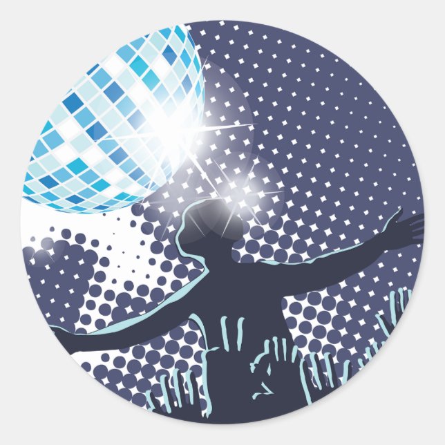 DJ Darstellend Stickers (Vorderseite)