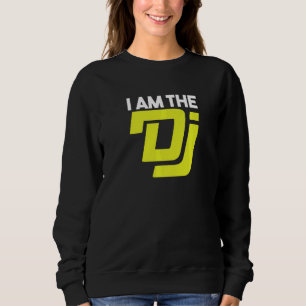 Dj Deejay Party Music Club Kopfhörer Turntable Sweatshirt