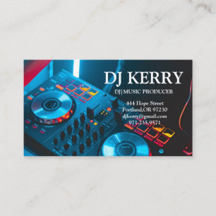 DJ Disc Jockey Elektronik Visitenkarte