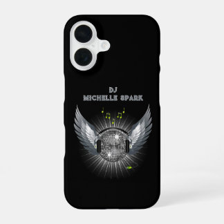 DJ Disco-Kugel Flügel iPhone 16 Hülle