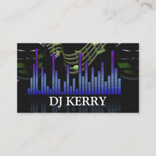 DJ Disk Jockey Electronic Business Card Visitenkarte