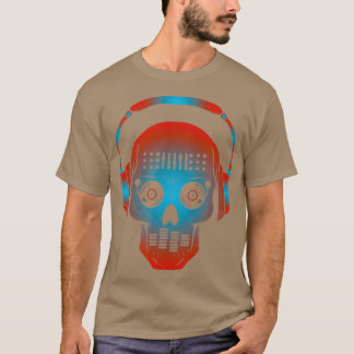 DJ Disk Jockey Skull Design für Turntable Mixer T-Shirt