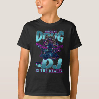 DJ Disk Jokey Turntable Party Music T-Shirt