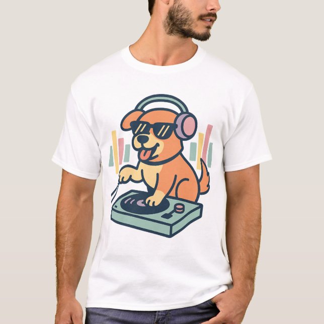 DJ Dog T-Shirt (Vorderseite)