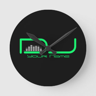 DJ Equalizer Wall Clock Runde Wanduhr
