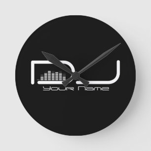 DJ Equalizer Wall Clock Runde Wanduhr