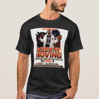 DJ FEEL X Bleib in Bewegung 80er 90er HipHop T-Shirt