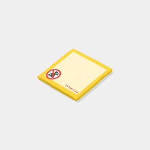DJ Free Zone Post-it Klebezettel