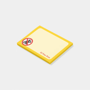 DJ Free Zone Post-it Klebezettel