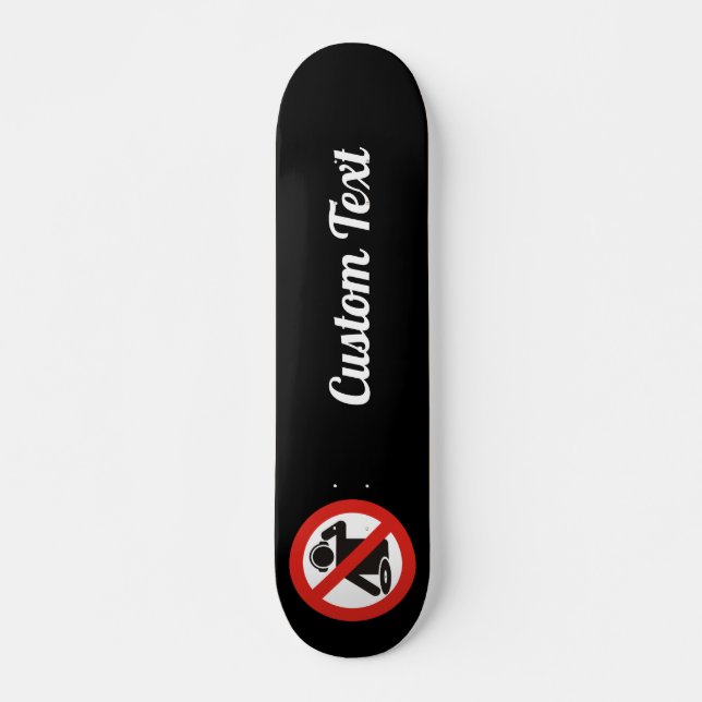 DJ free zone Skateboard Deck (Vorne)