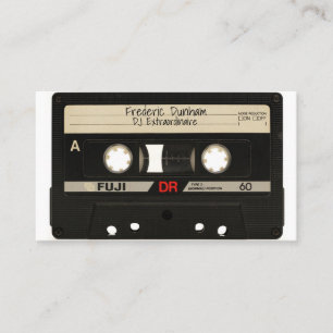 DJ-Geschäftskarten - Vintage Mixtape Visitenkarte