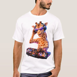 DJ Giraffe 4D Party Vibes T-Shirt