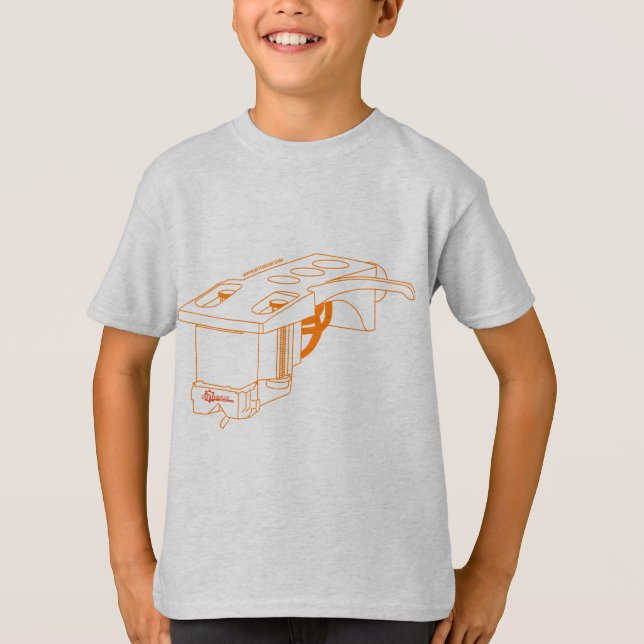 DJ-Griffel - Disc-Jockey-Turntable-Plattform-Vinyl T-Shirt (Vorderseite)