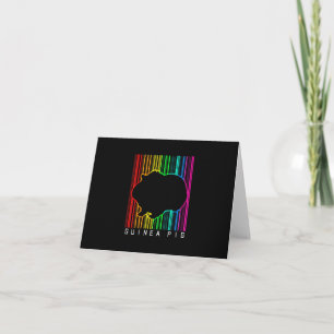 DJ Guinea Pig Techno Edm Animal Rave Star Rainbow Karte