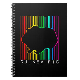DJ Guinea Pig Techno Edm Animal Rave Star Rainbow Notizblock