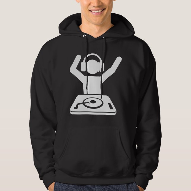 DJ-Hände in der Luft Hoodie (Vorderseite)