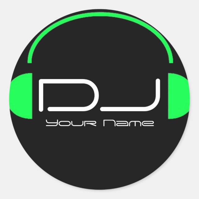 DJ Headphone Sticker (Vorderseite)