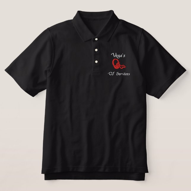 Dj Headphones Polo (Design Vorderseite)