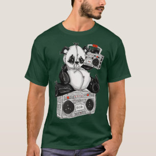 DJ Hip Hop Panda Bear von San Francisco Street T-Shirt