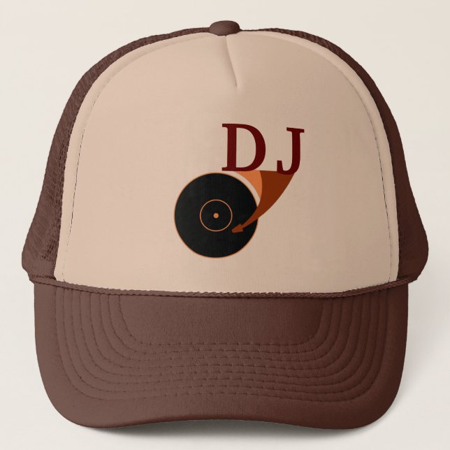 DJ-Hutkappen-Partyart-Abdeckungszeichen Truckerkappe (Vorderseite)