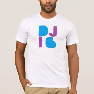DJ i6 Lila/blaues Logo 1 Weiß für Männer T-Shirt