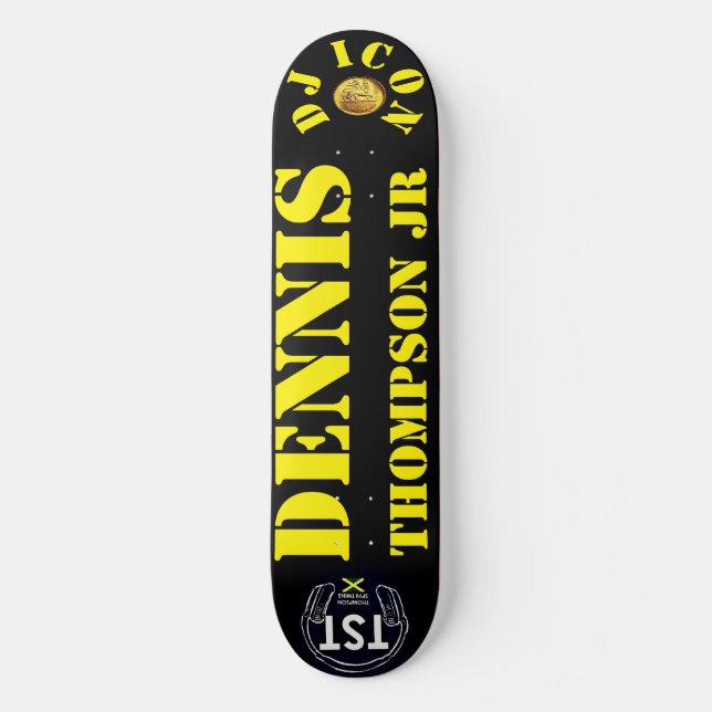 DJ ICON DENNIS THOMPSON JR 8 1/2" Skateboard Deck (Vorderseite)