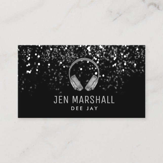 DJ Imitats - Kopfhörer Visitenkarte (Vorderseite)