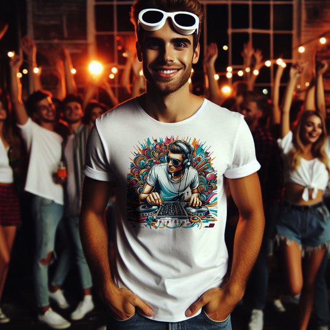 Dj in Aktion T-Shirt (Dj Grooving)