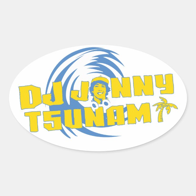 DJ Jonny Tsunami Sticker (Vorderseite)