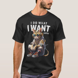 DJ Katze Cool Style Ich mache was ich will Capito T-Shirt