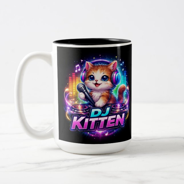 DJ KITTEN 2 Two-Tone KAFFEETASSE (Links)