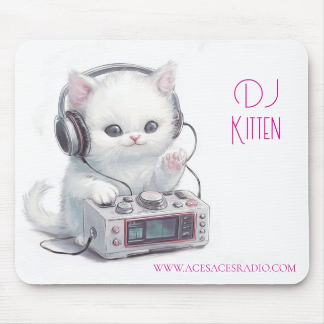 DJ Kitten Mousepad (Vorne)