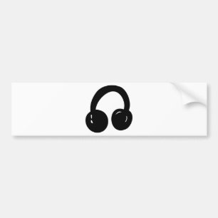 DJ-Kopfhörer Autoaufkleber