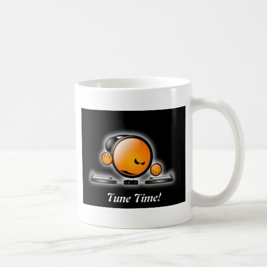 DJ. Lächeln! Schale Kaffeetasse