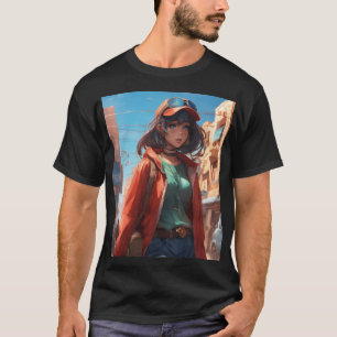 DJ Ladies Black T-Shirt Design