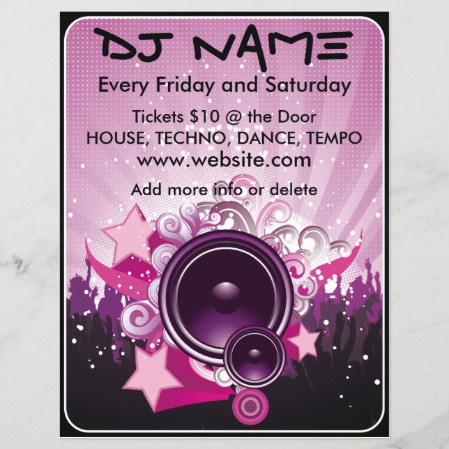 DJ Lautsprecher Music Flyer (Vorne)