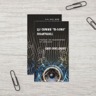DJ-Lautsprecher Rays Geschäfts-Karte Visitenkarte