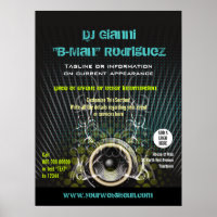 DJ Lautsprecher Rays Promotionposter