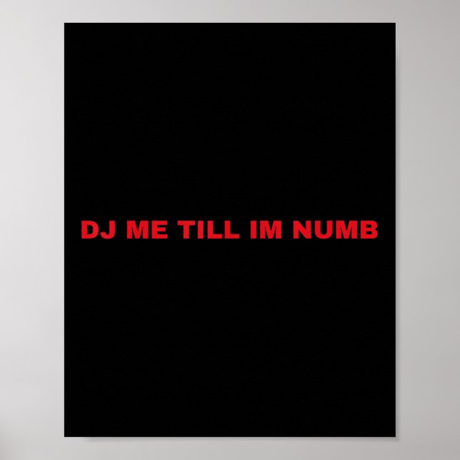 Dj mich, bis ich taub bin  poster (Vorne)