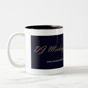 DJ Mickeymouse Banner Zweifarbige Tasse