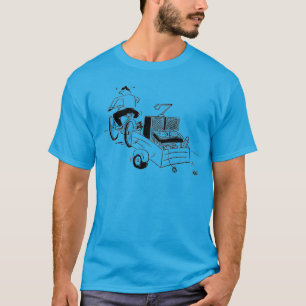 DJ Mobile Disco Plattenspieler Cartoon T-Shirt