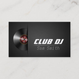 DJ Moderne Turntable Vinyl Recoder Mixer Visitenkarte