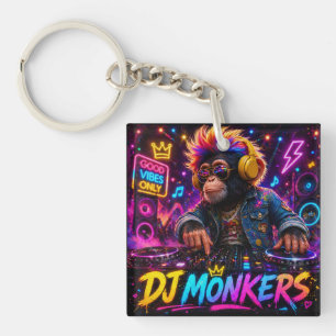 DJ MONKERS DOPPELSEITIGES SCHLÜSSELANHÄNGER