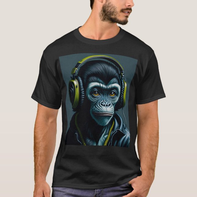 DJ Monkey T-Shirt (Vorderseite)