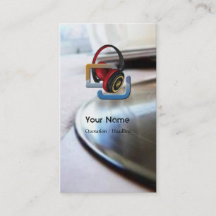 DJ Music Business Card Visitenkarte