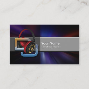 DJ Music Business Card Visitenkarte