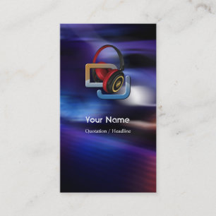 DJ Music Business Card Visitenkarte